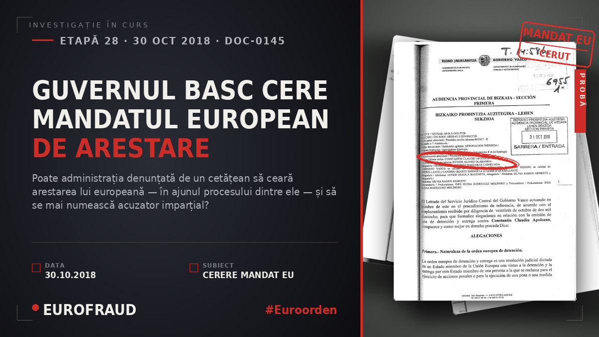 GUVERNUL BASC CERE MANDATUL EUROPEAN DE ARESTARE