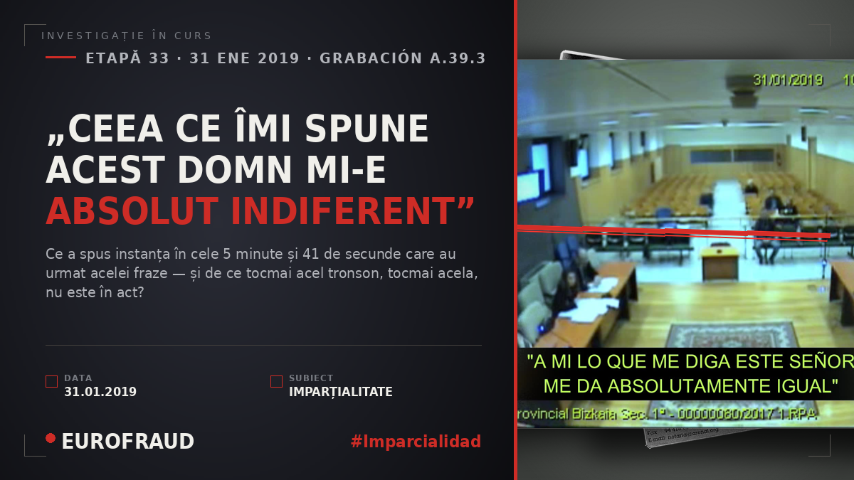 „CEEA CE ÎMI SPUNE ACEST DOMN MI-E ABSOLUT INDIFERENT”