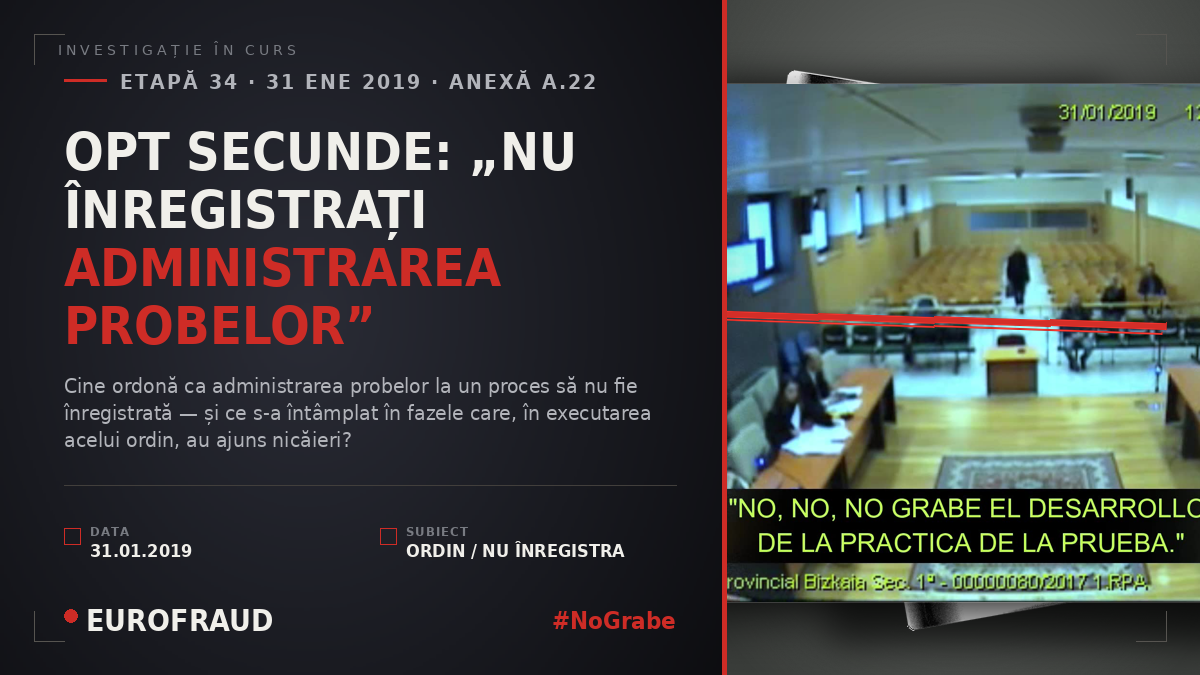 OPT SECUNDE: „NU ÎNREGISTRAȚI ADMINISTRAREA PROBELOR”
